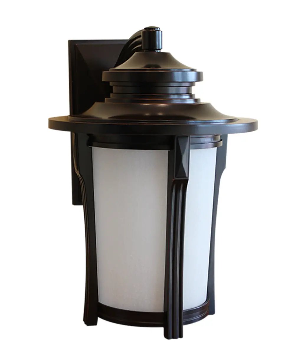 Outdoor Wall Lantern | 1 Light Seeded Glass | Die Cast Aluminum | 17 Inch Height