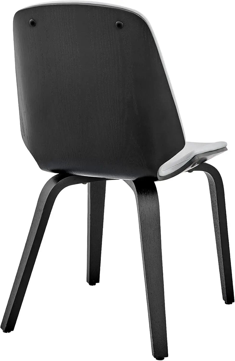 Gray Faux Leather Accent Dining Chair For Kitchen Table from PriceLows™