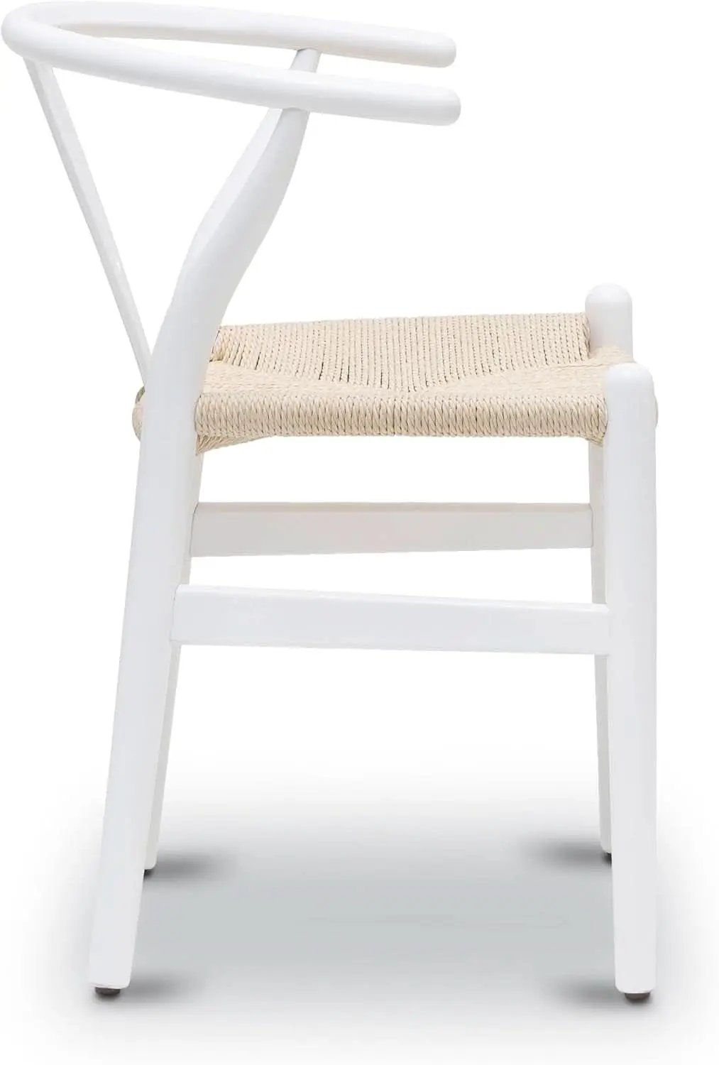 Mid Century White Weave Dining Chair For Dining Room from PriceLows™