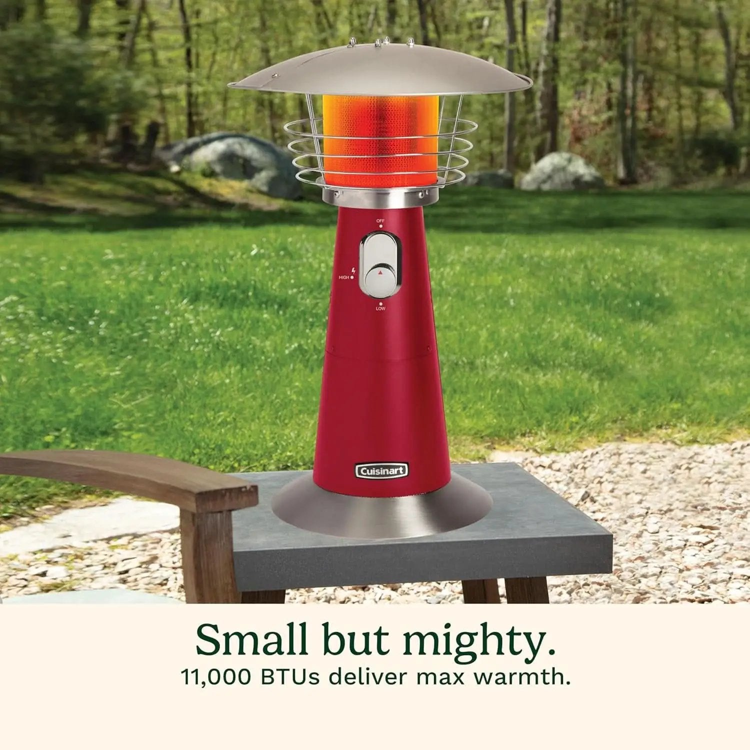 Portable Tabletop Patio Heater 11000 BTU Red Outdoor from PriceLows™