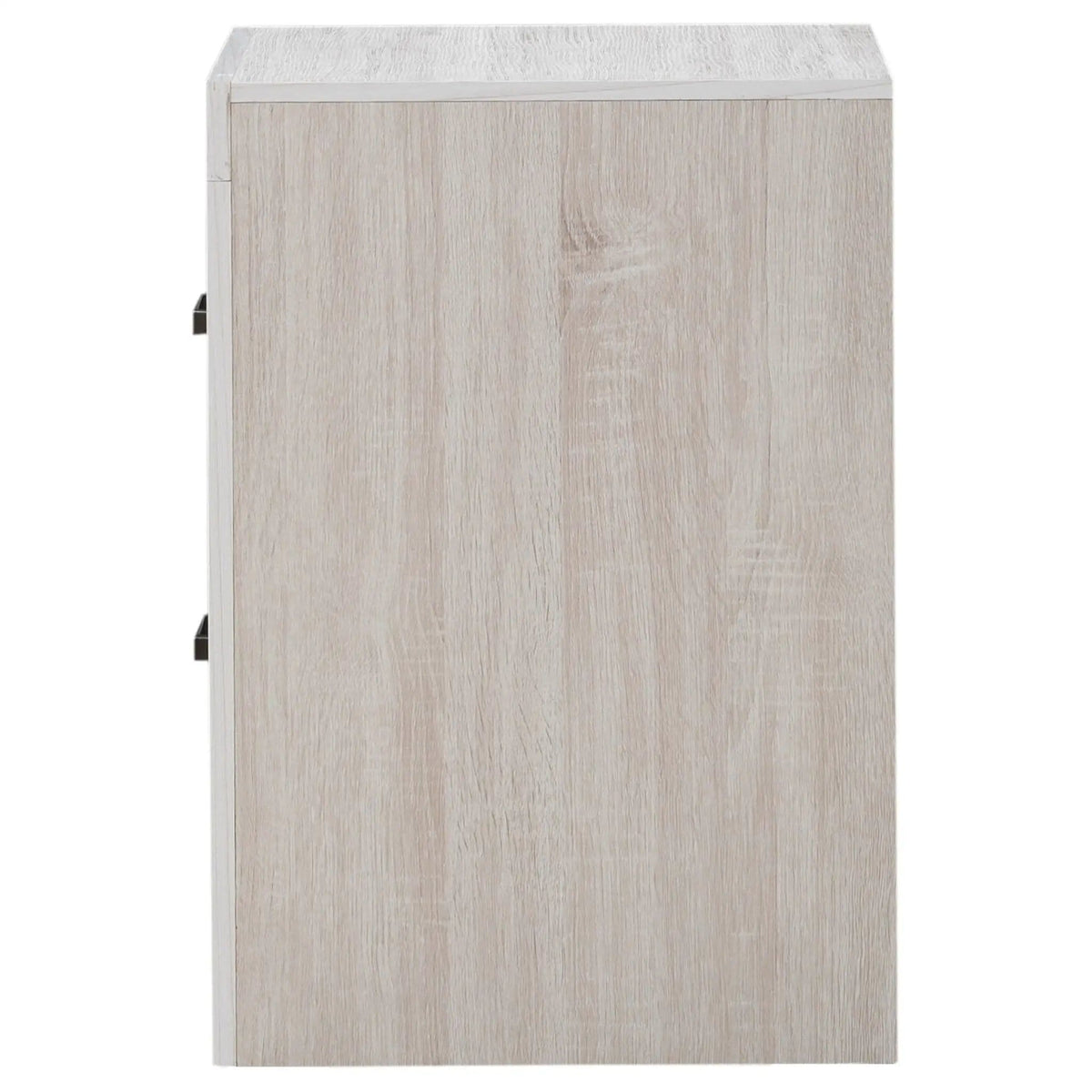 Brantford 2-drawer Nightstand Coastal | 21.75 x 16.25 x 23.5 in | Engineered Wood & Veneer | White