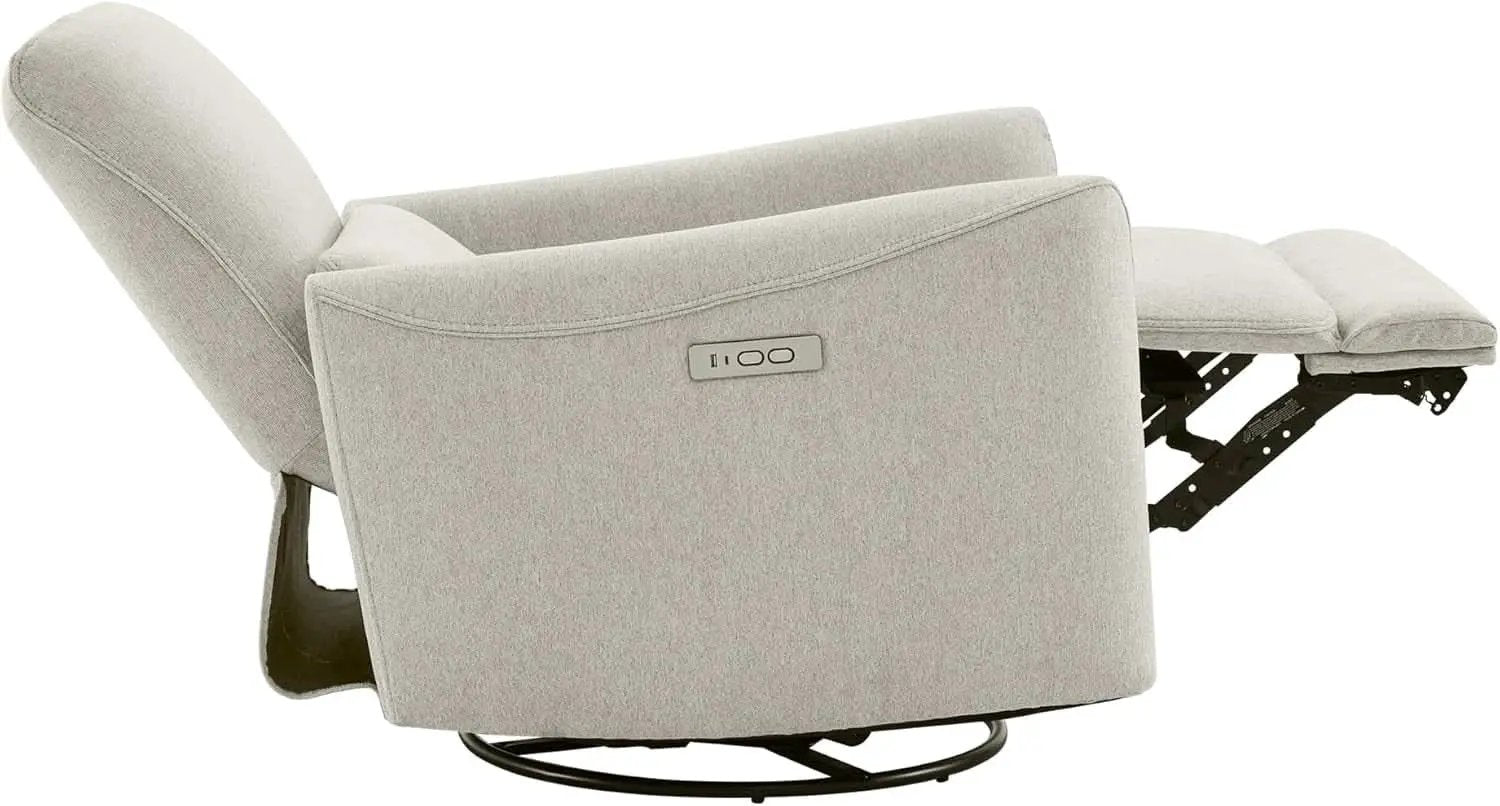 Power Recliner Chair Dove Grey With USB Charging And Lumbar Support from PriceLows™
