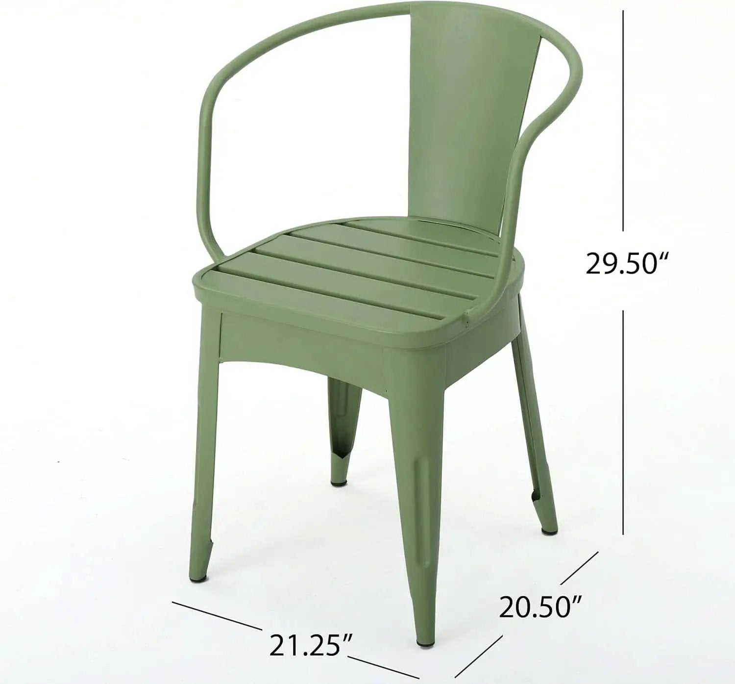 Colmar Outdoor Iron Bistro Set 3 Piece Matte Green from PriceLows™