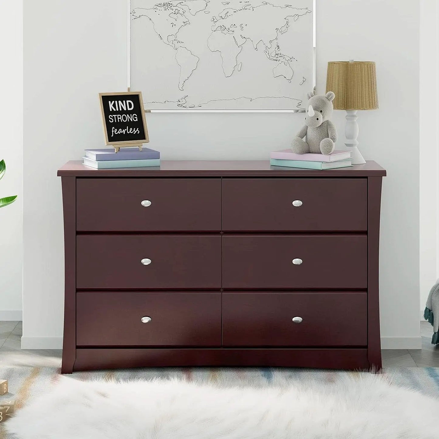 Crescent 6 Drawer Dresser Espresso GREENGUARD Gold from PriceLows™
