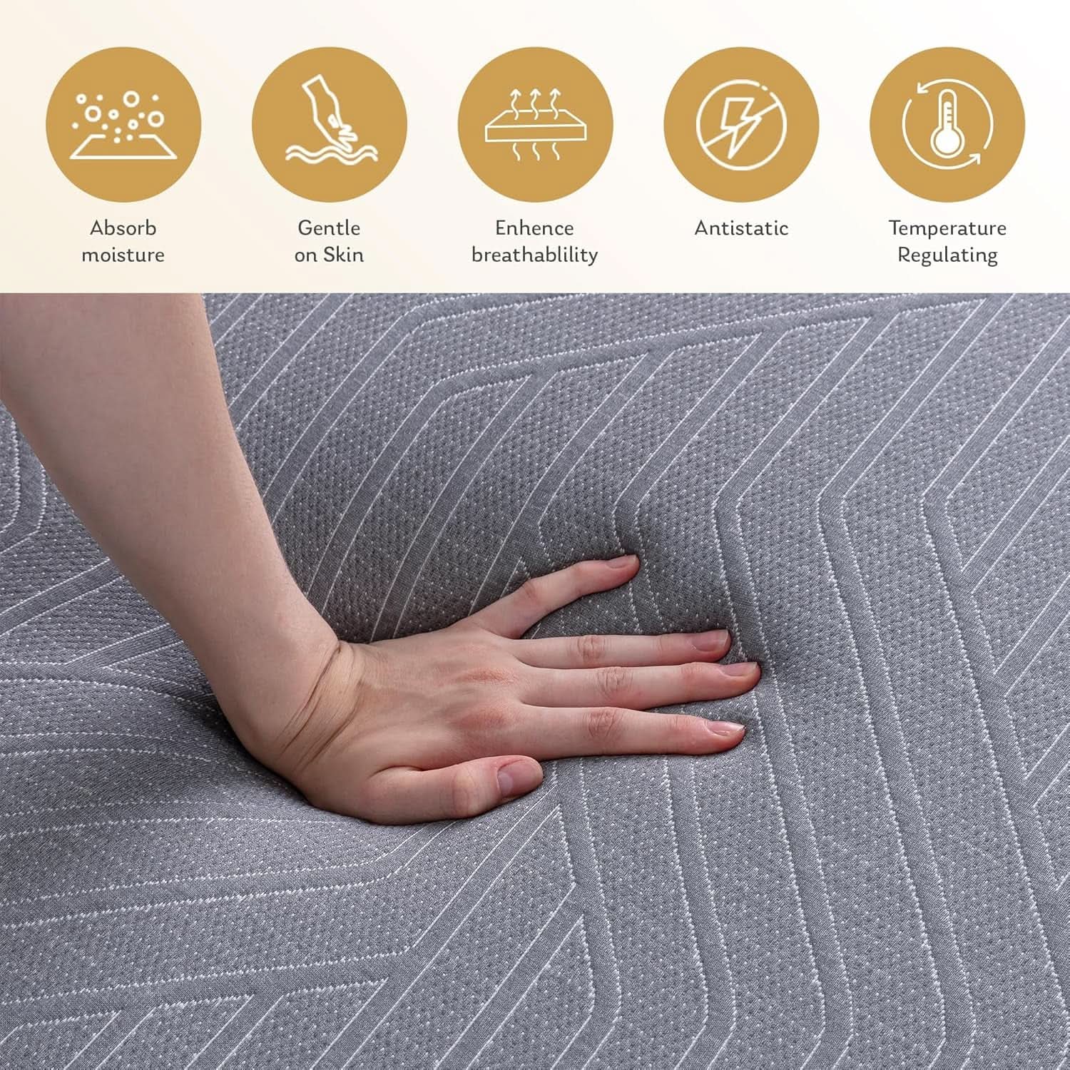 Queen Twelve Inches Gel Cooling Technology Pro Mattress from PriceLows™