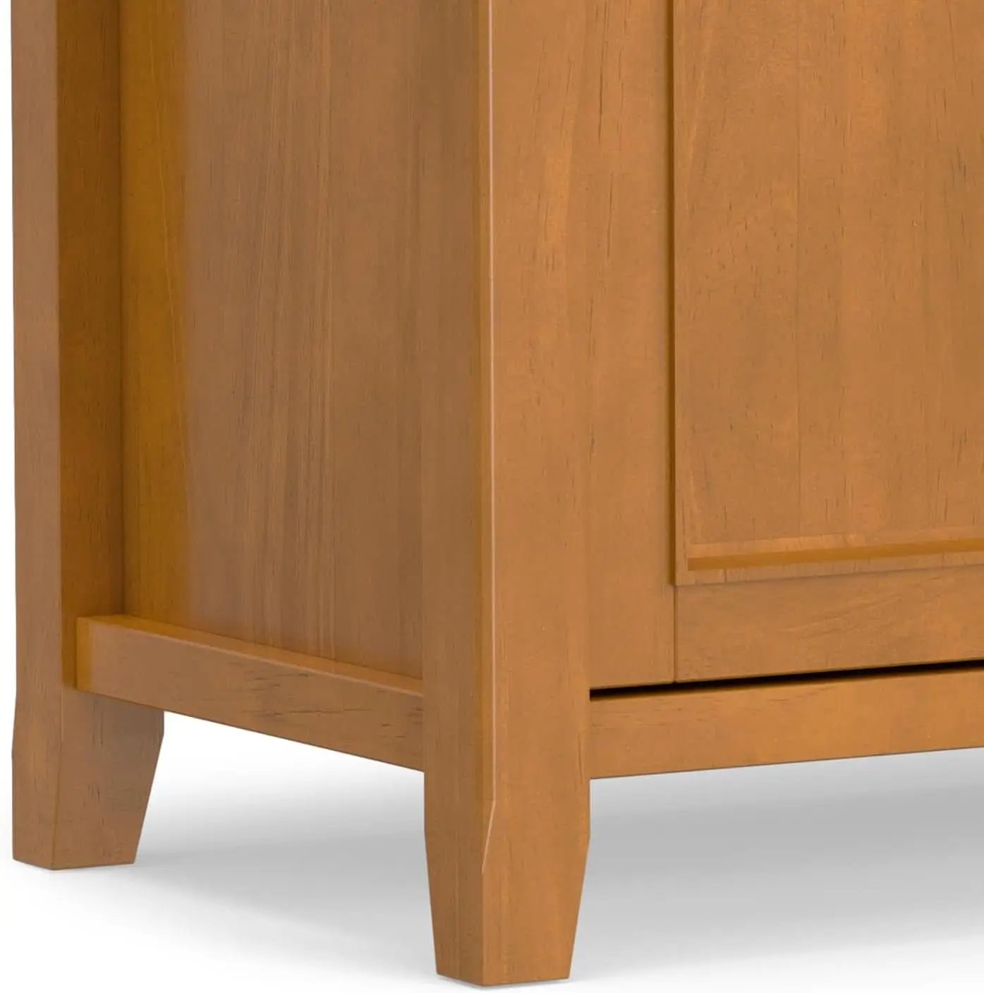 TV Media Stand 54 Inch Wide Golden Brown Cabinet Storage from PriceLows™
