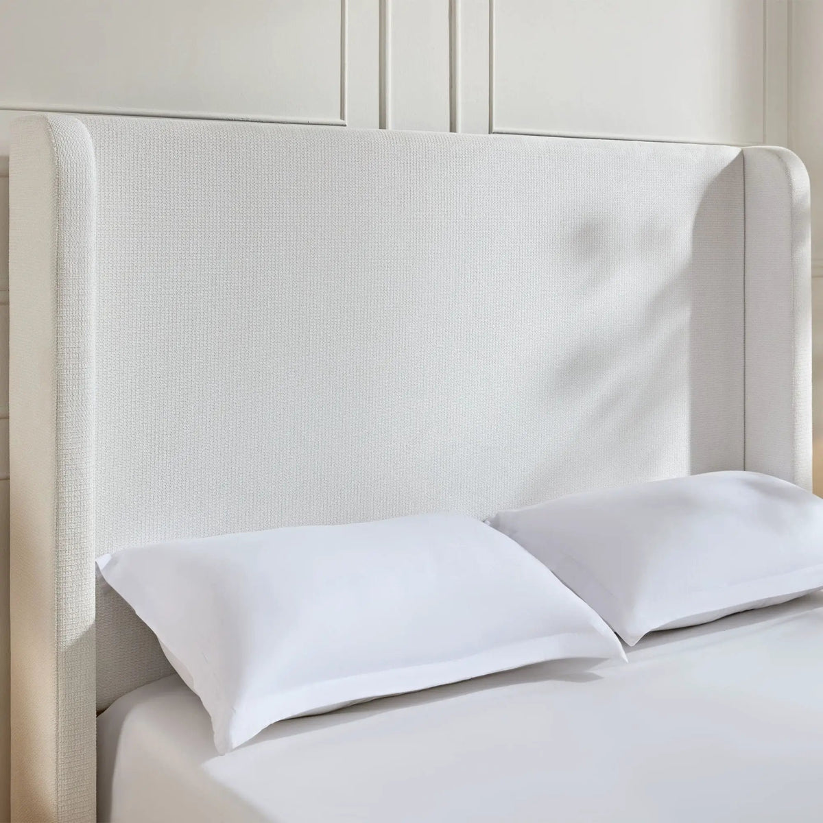 Harper Tall Headboard Upholstered Bed | Elegant Simplicity | No Box Spring Needed | 54 Inch Height