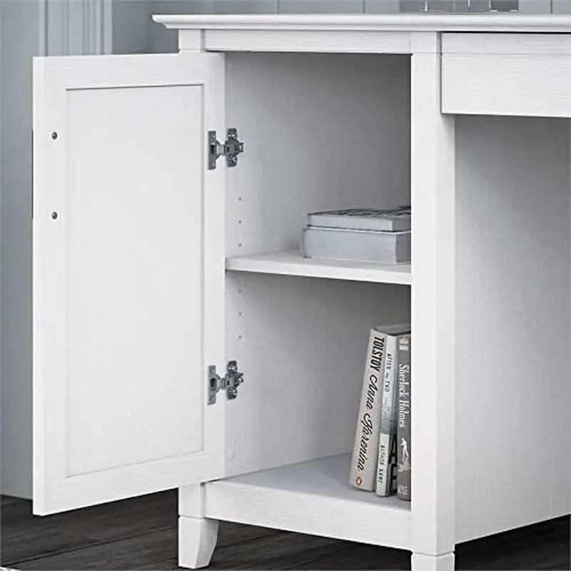 Key West 54W Computer Desk With Keyboard Tray And 2 Drawer File Cabinet from PriceLows™