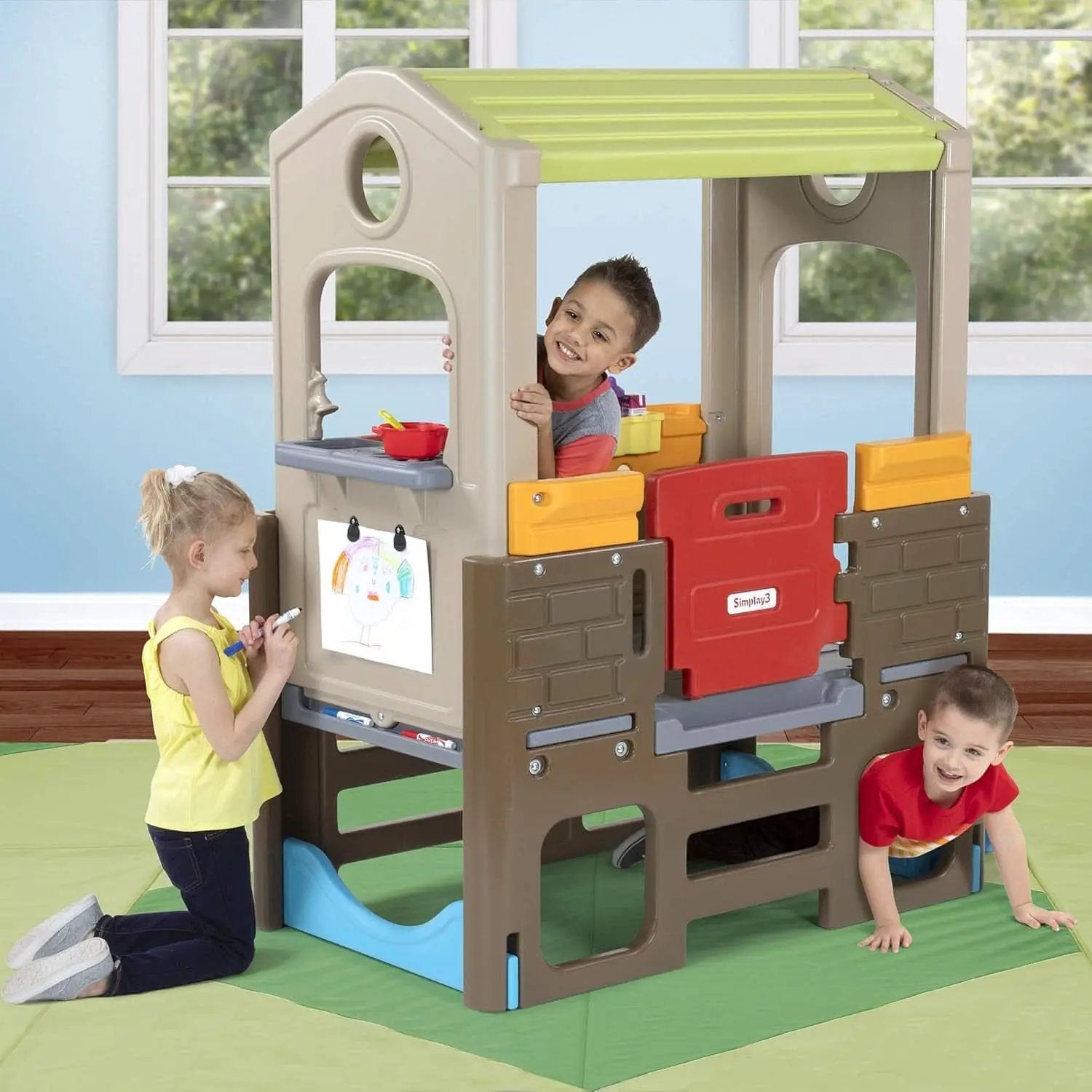Discovery Playhouse For Kids Indoor Outdoor Climbing from PriceLows™