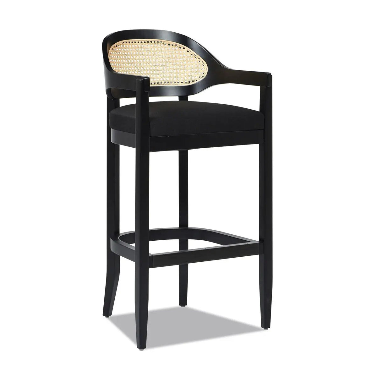 Americana Counter Stool | Mid-Century Modern | Cane Back | Kiln-Dried Wood Frame