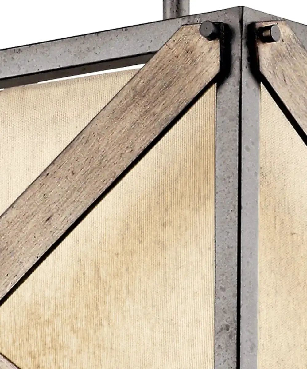 Convertible Ceiling Light | 16 Inch 1 Light | Anvil Iron Finish | Square