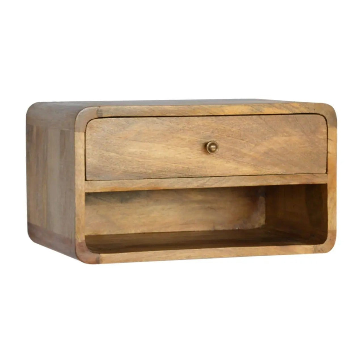 Curve Upper Slot Floating Nightstand | 6 Pieces | Bedroom Furniture | Bedroom