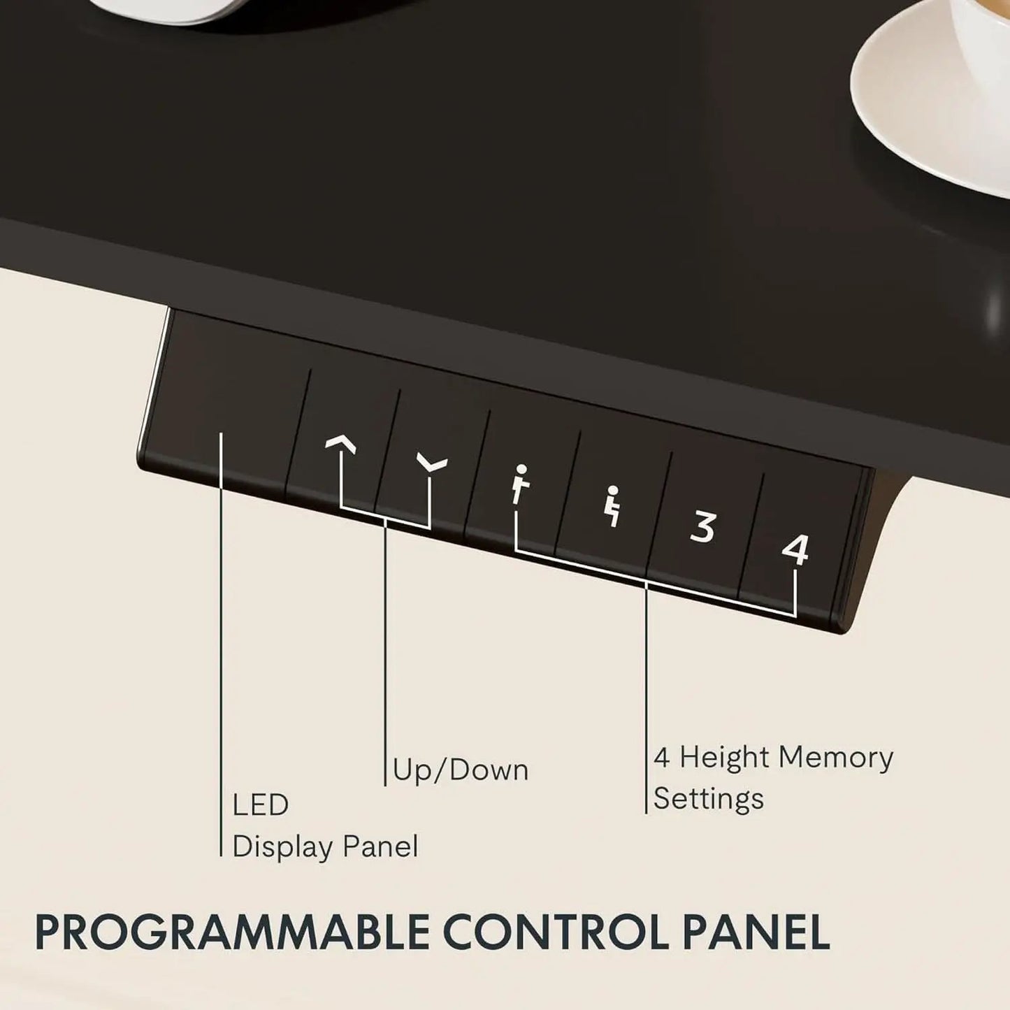 Electric Standing Desk 48x24 Inch Adjustable Height from PriceLows™