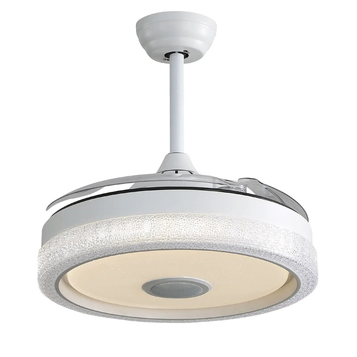 Invisible Ceiling Fan | Remote Control | 36W Rgb Lighting | White