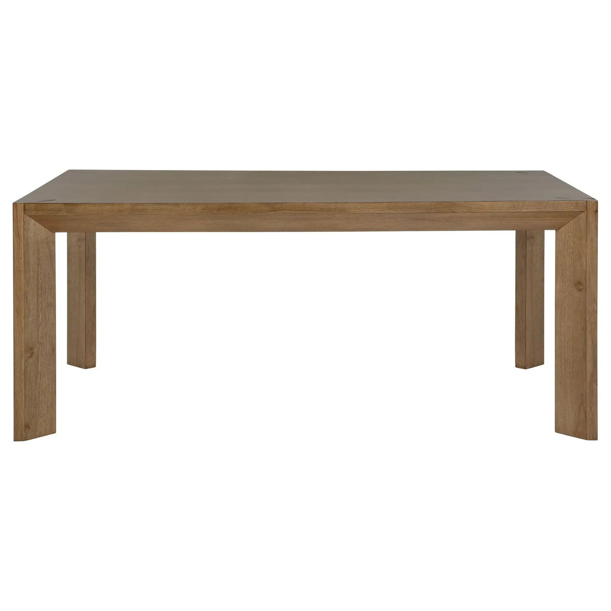 Bruner 72-inch Rectangular Wood Dining Table Natural | 72.25 x 42.25 x 30 in | Rubberwood & Engineered Wood | Brown