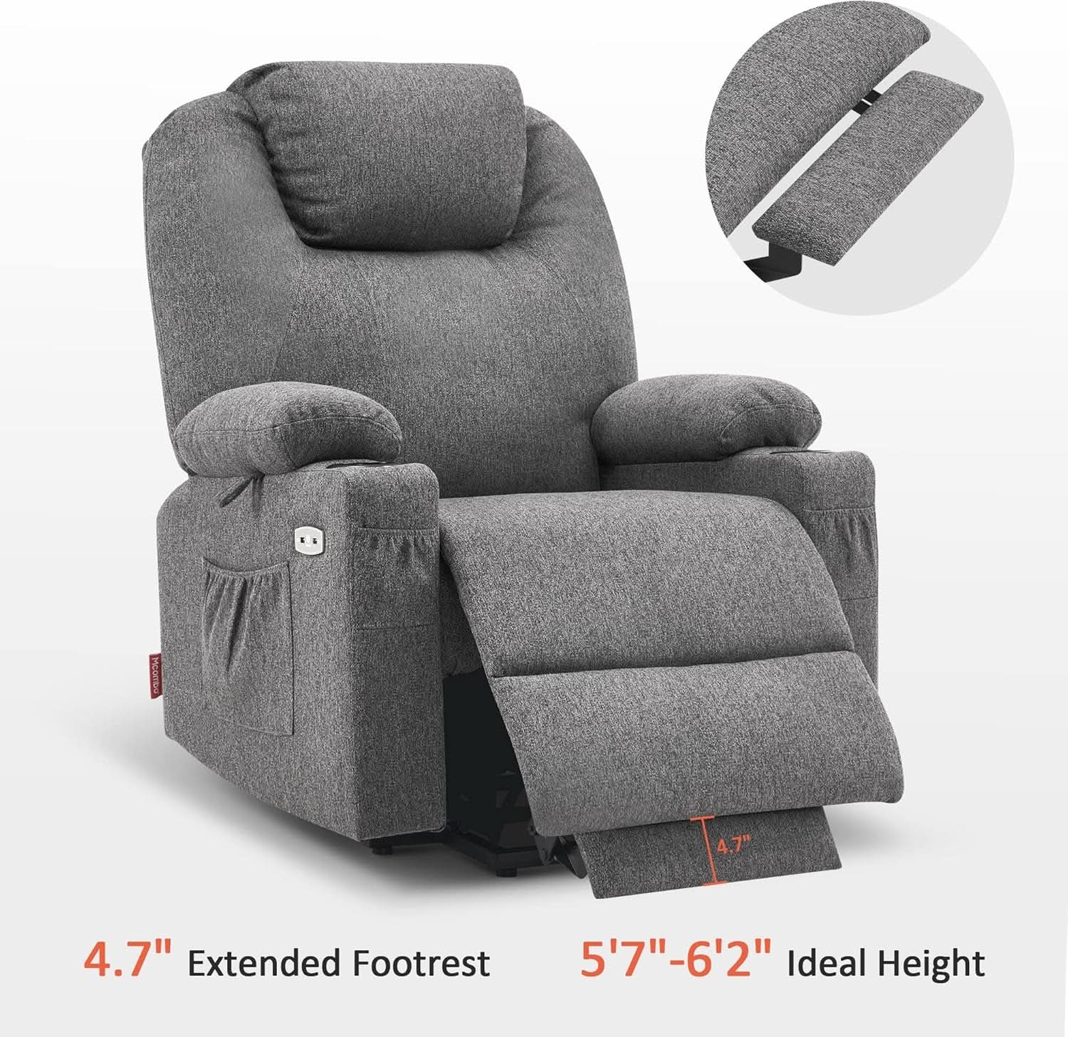 Power Lift Recliner Chair Large Size Massage For Living Room from PriceLows™
