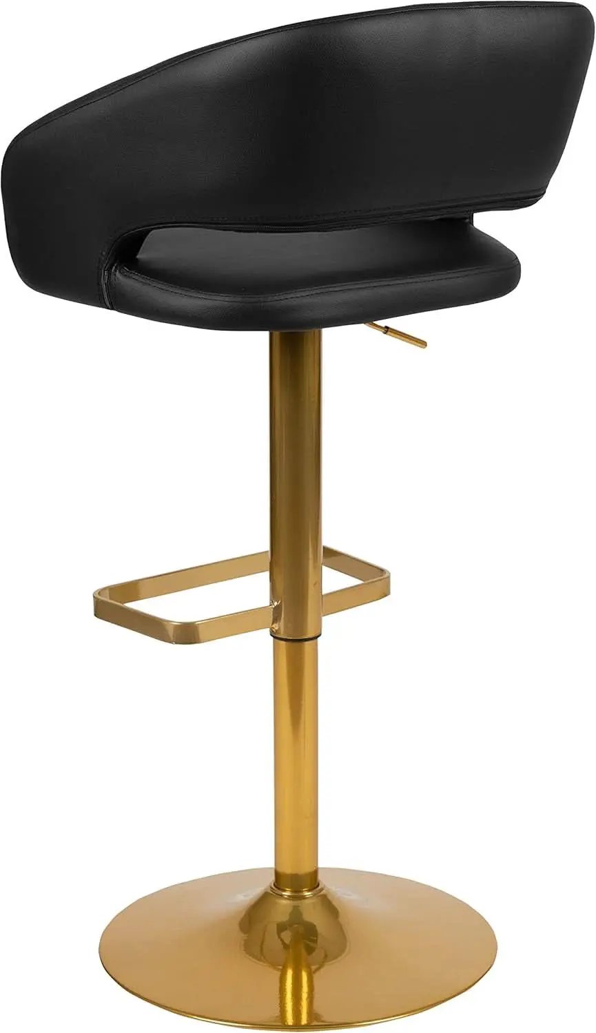 Contemporary Adjustable Height Barstool With Stylish Footrest from PriceLows™