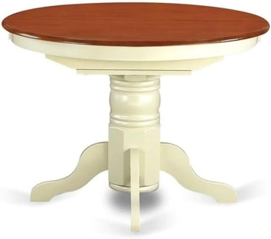 Avon Oval Dining Table 42x60 Inch Buttermilk Cherry Finish from PriceLows™
