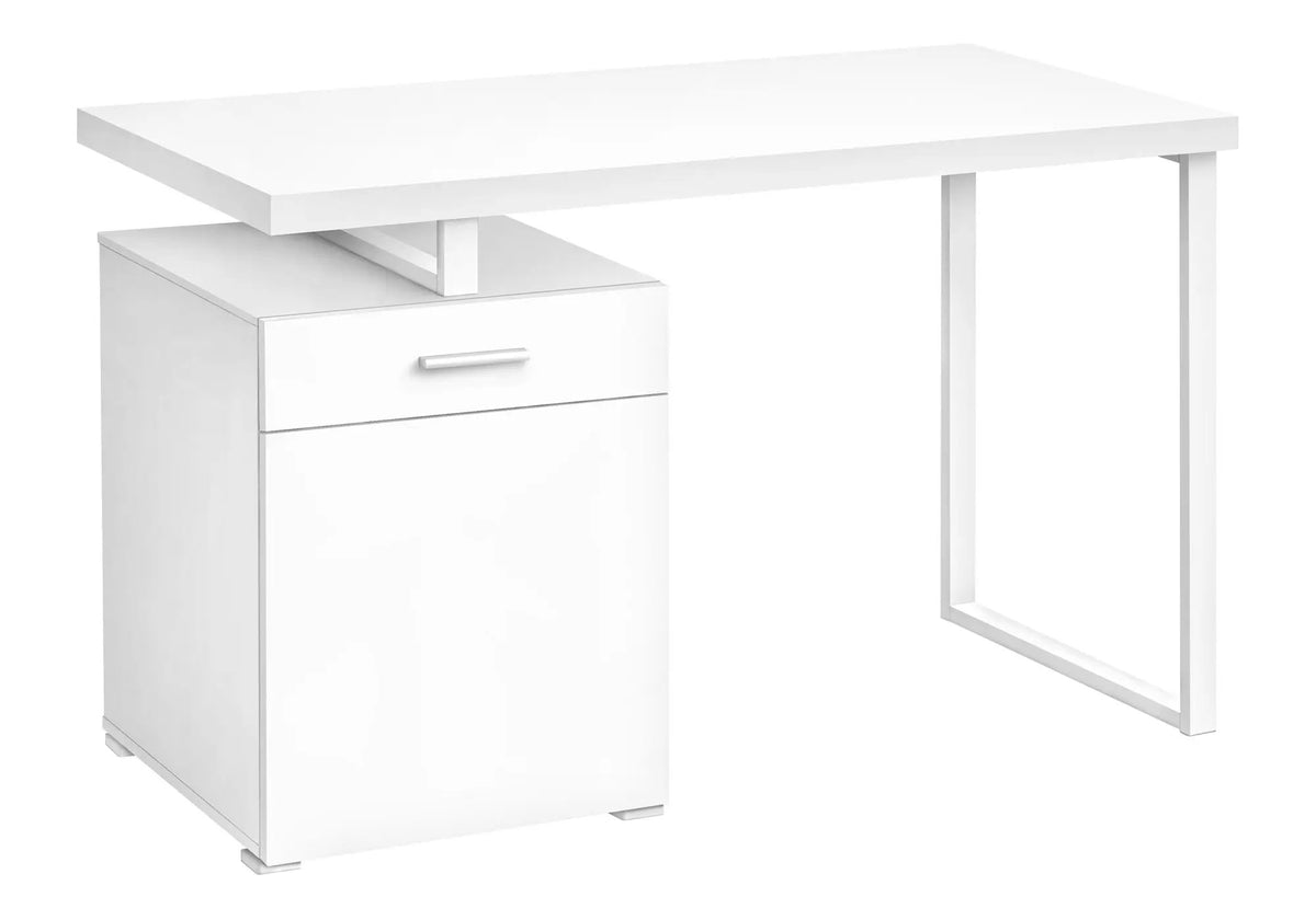 Computer Desk With Storage Unit | 47.25 Inch Width | Left Or Right Setup | One Drawer