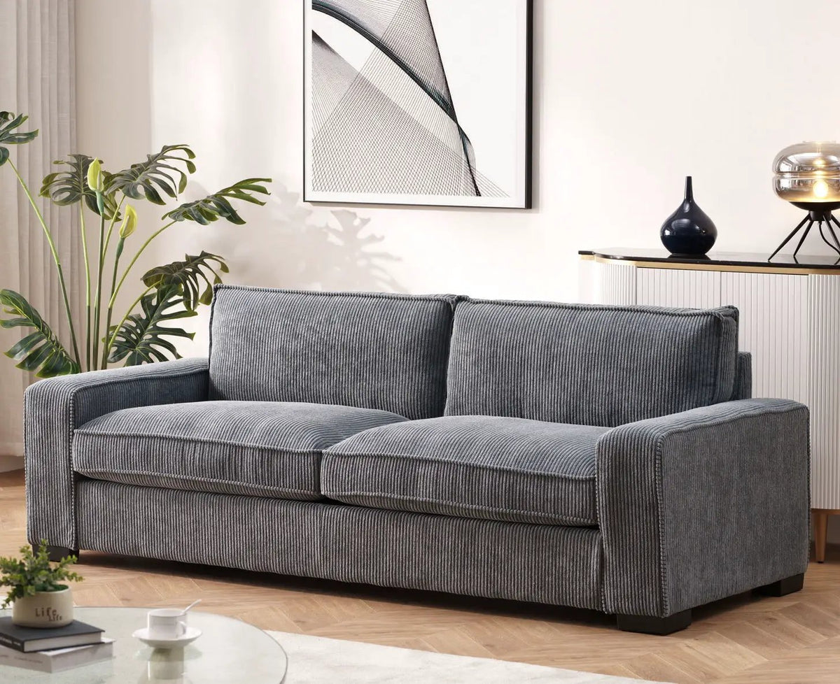 Luxe 3 Seater Sofa | Deep Seat Design | Ultra-Soft Upholstery | Sleek Modern Design