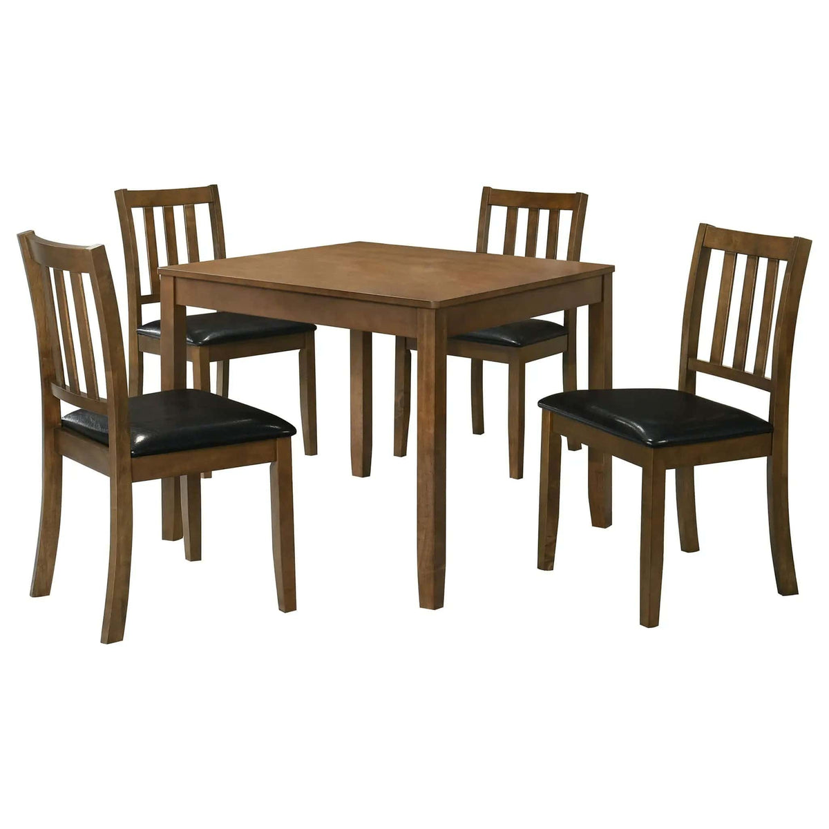 Parkwood 5-piece Square Dining Table Set Honey | 5-Piece Set | Dining Room Furniture | Brown