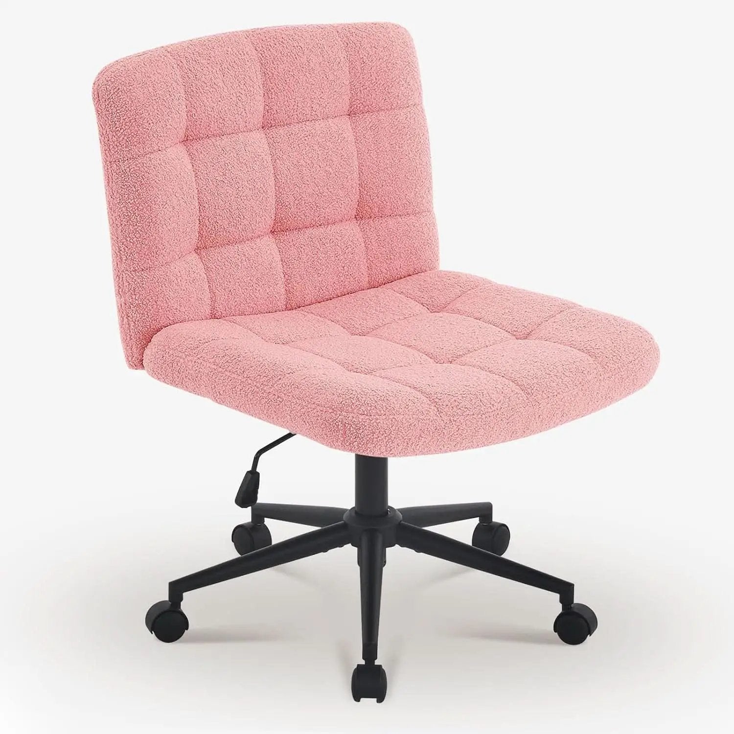 Pink Swivel Office Chair With Wheels Height Adjustable from PriceLows™