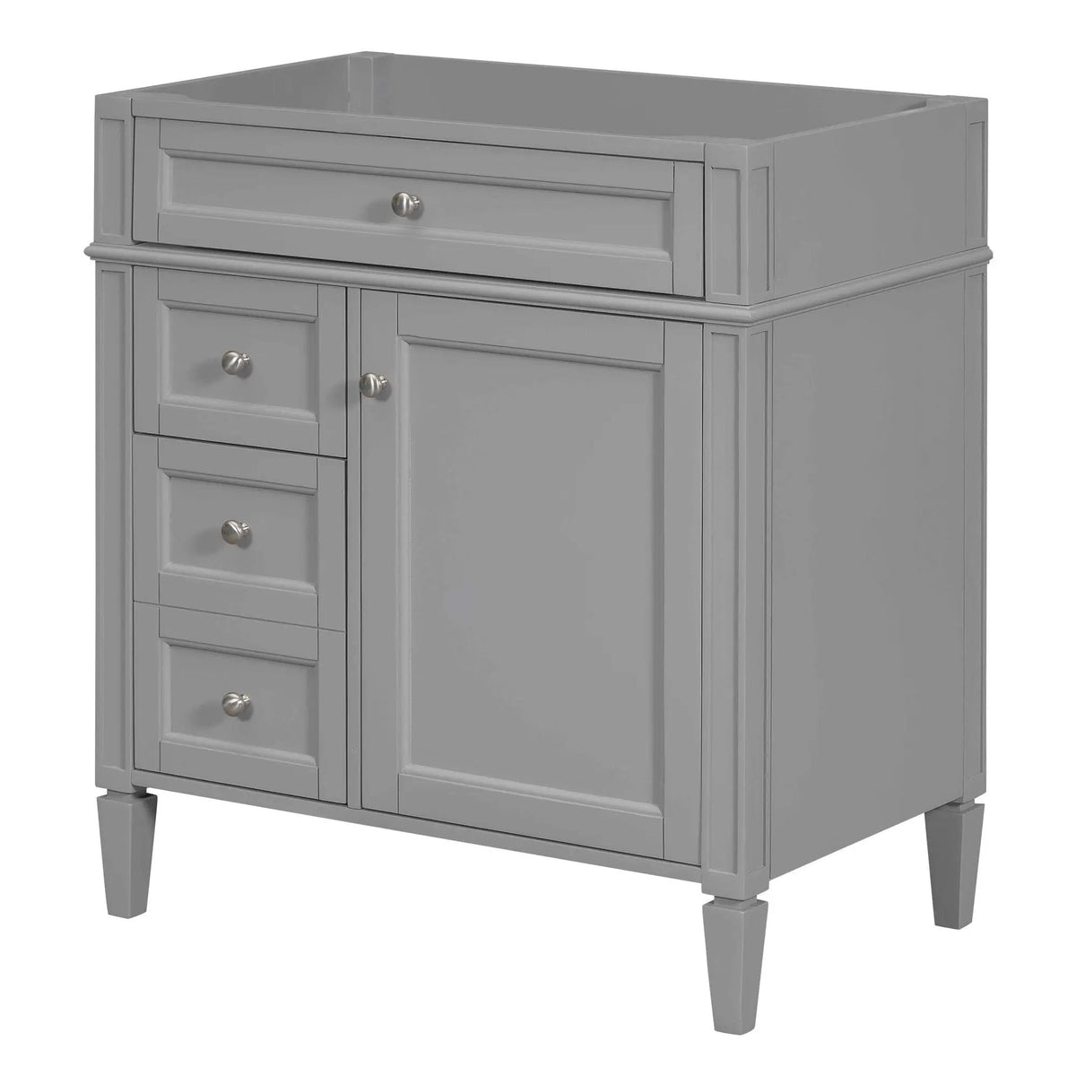 Bathroom Vanity | 3 Drawers | Blue Finish | Tip Out
