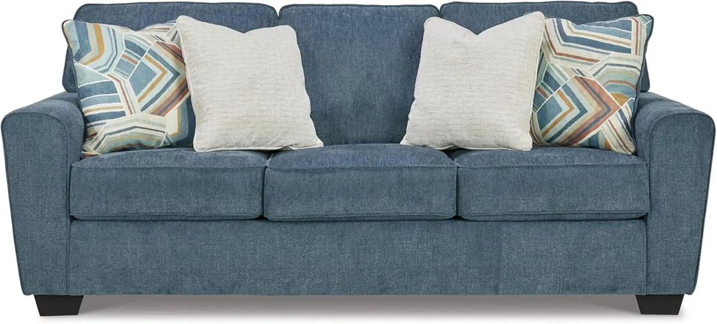 Cashton Casual Sofa Blue for Modern Living Room Furniture from PriceLows™