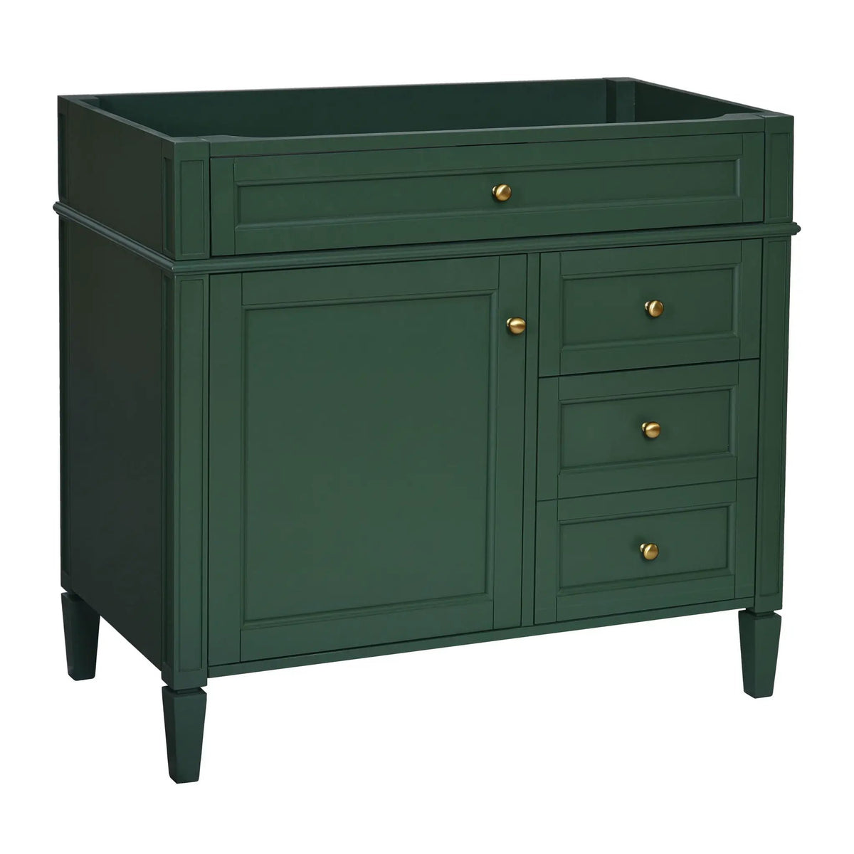 Bathroom Vanity | 3 Drawers | Blue Finish | Tip Out