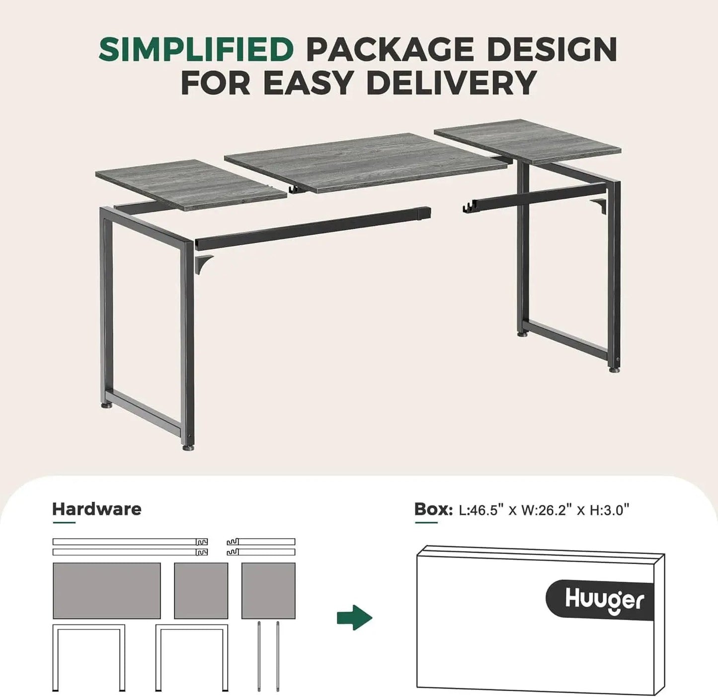 80 Inch Grey Gaming And Office Desk With Storage System from PriceLows™