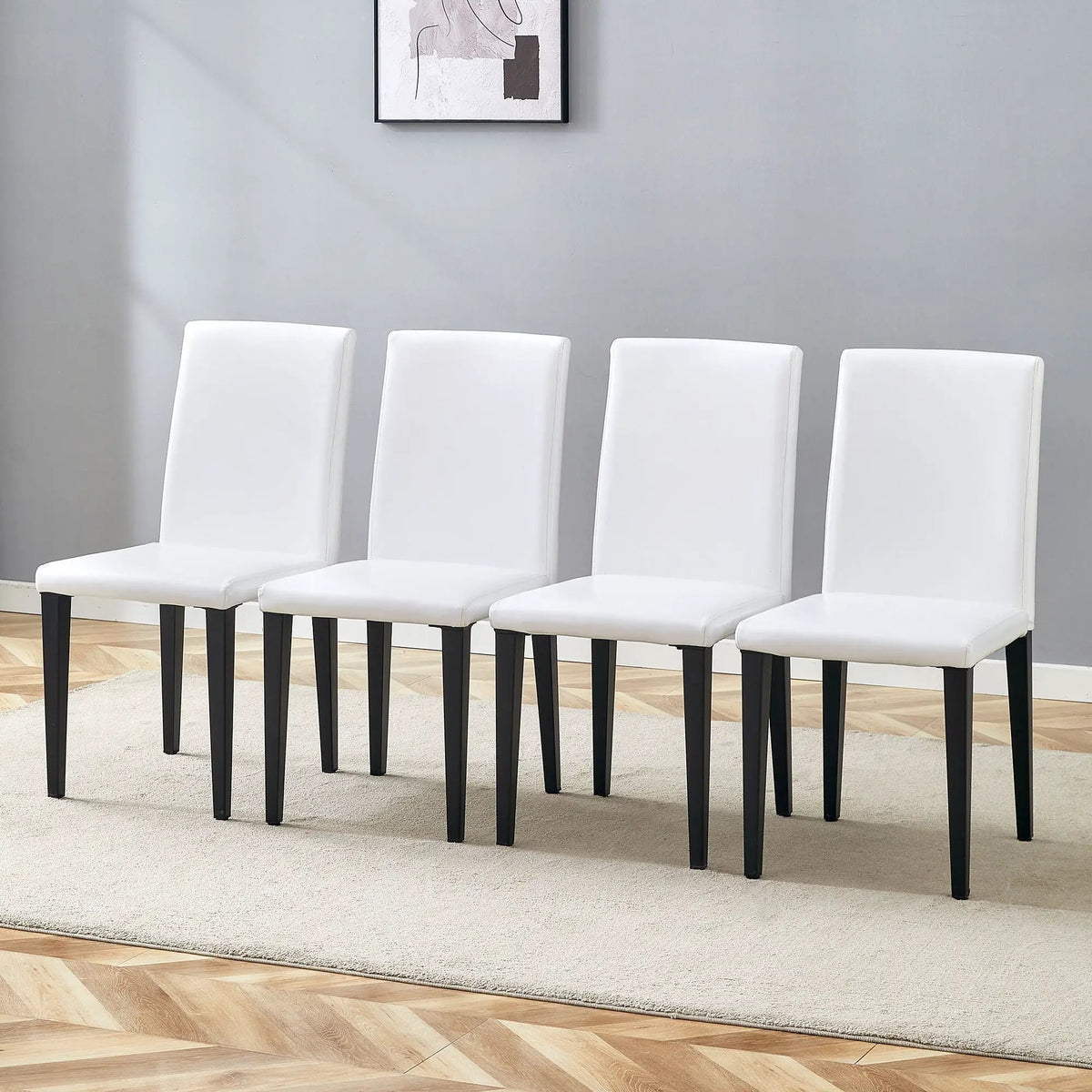 Versatile Dining Chairs | Metal Legs | Minimalist Nordic Style | PU Feel