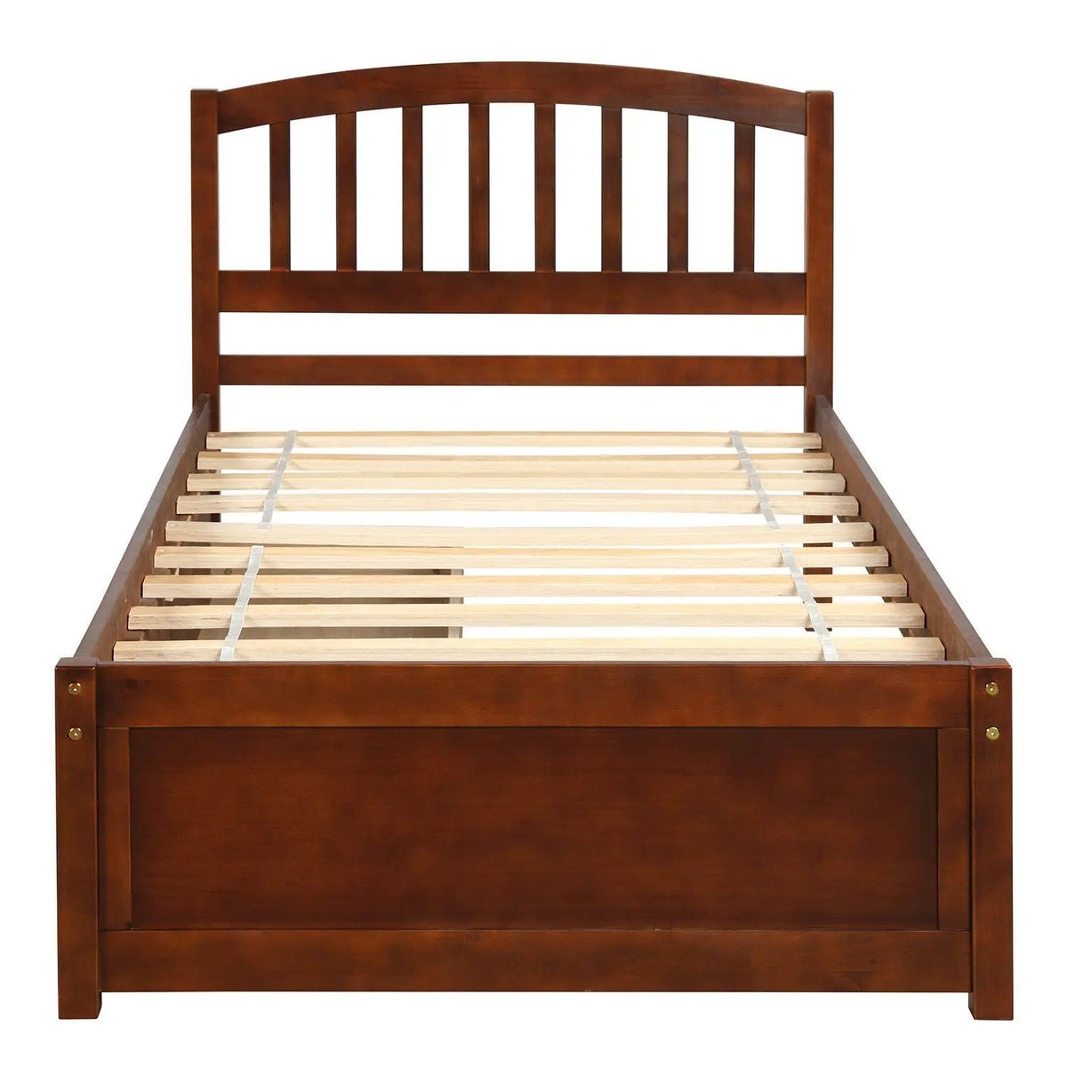 Platform Storage Bed | Wood Frame | Two Drawers | Headboard And Footboard