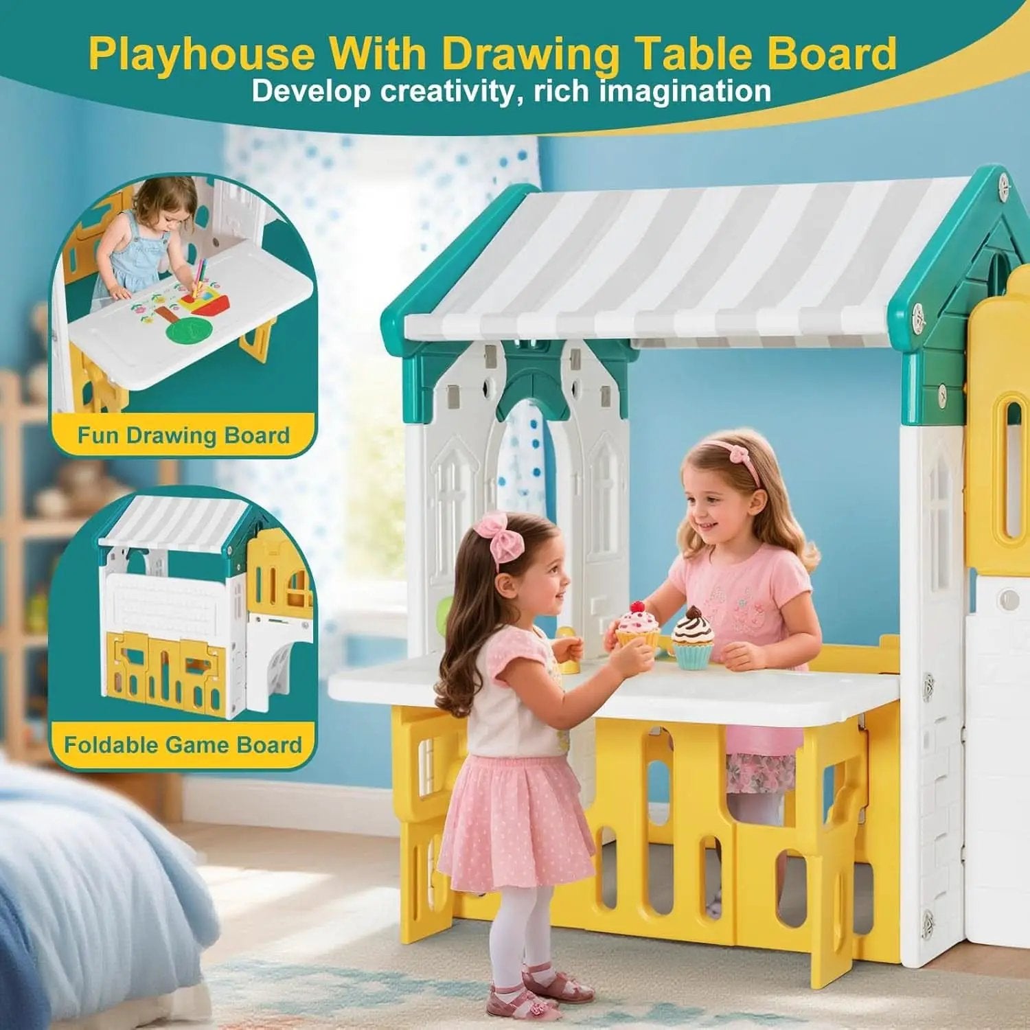 Nine In One Toddler Sliding Playground OutdoorPlayset from PriceLows™