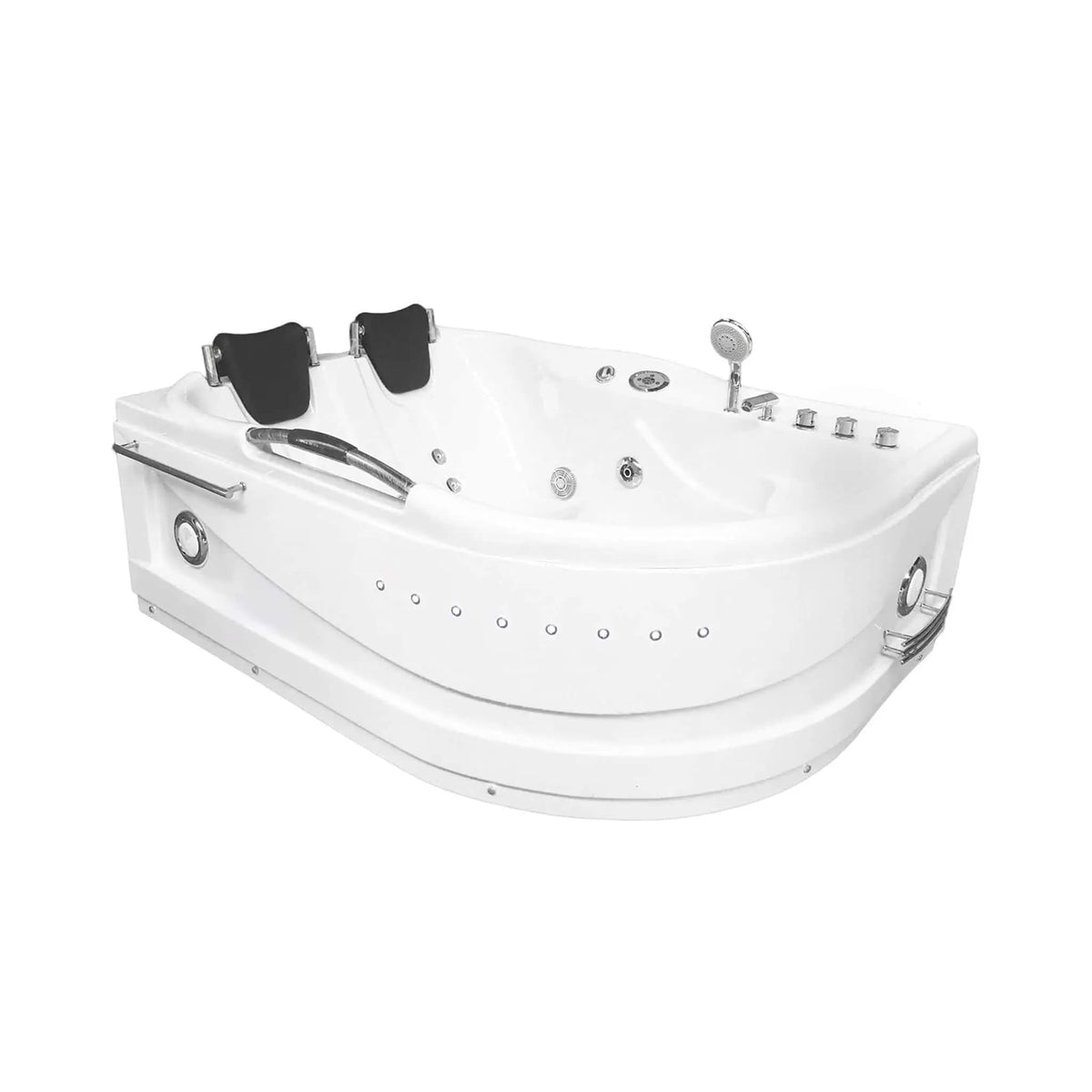 Cayman 67-Inch Premium 2-Person 16-Jet Whirlpool Hydromassage Bathtub | 67 Inch | 2-Person | Bathroom