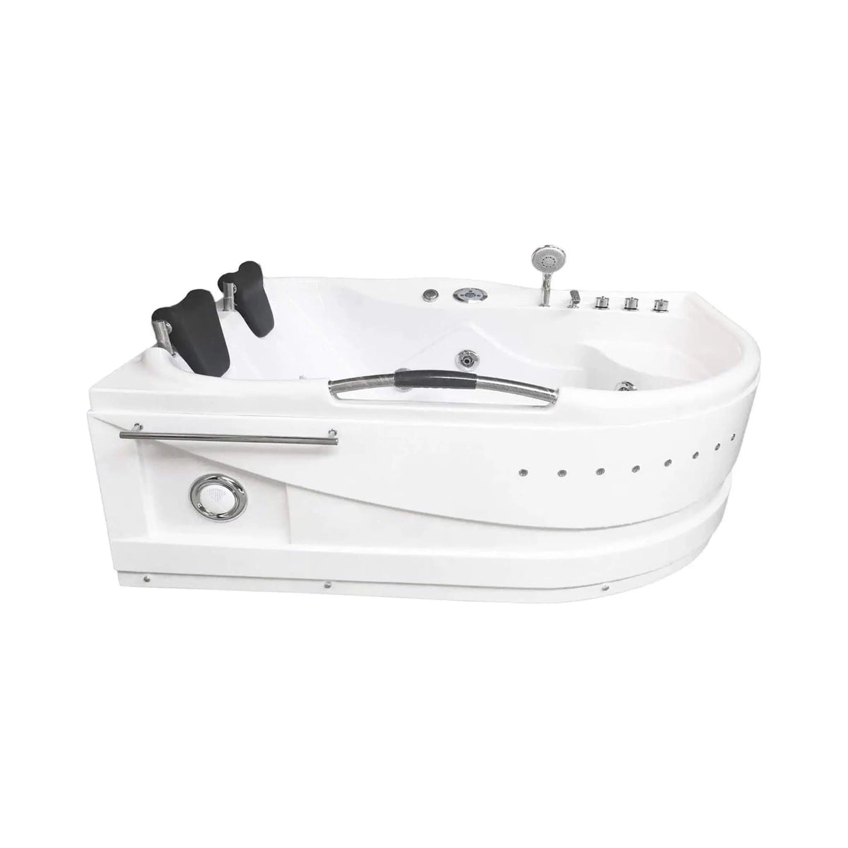 Cayman 67-Inch Premium 2-Person 16-Jet Whirlpool Hydromassage Bathtub | 67 Inch | 2-Person | Bathroom