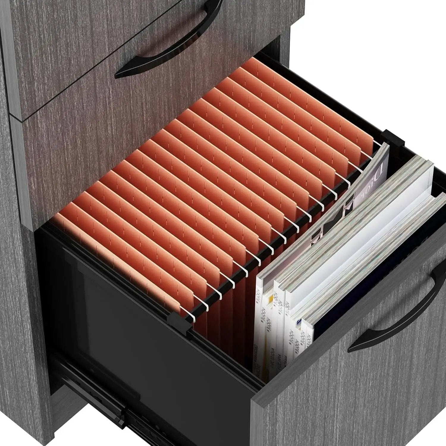 67 Inch U Shaped Executive Desk With 2 Storage Cabinets from PriceLows™