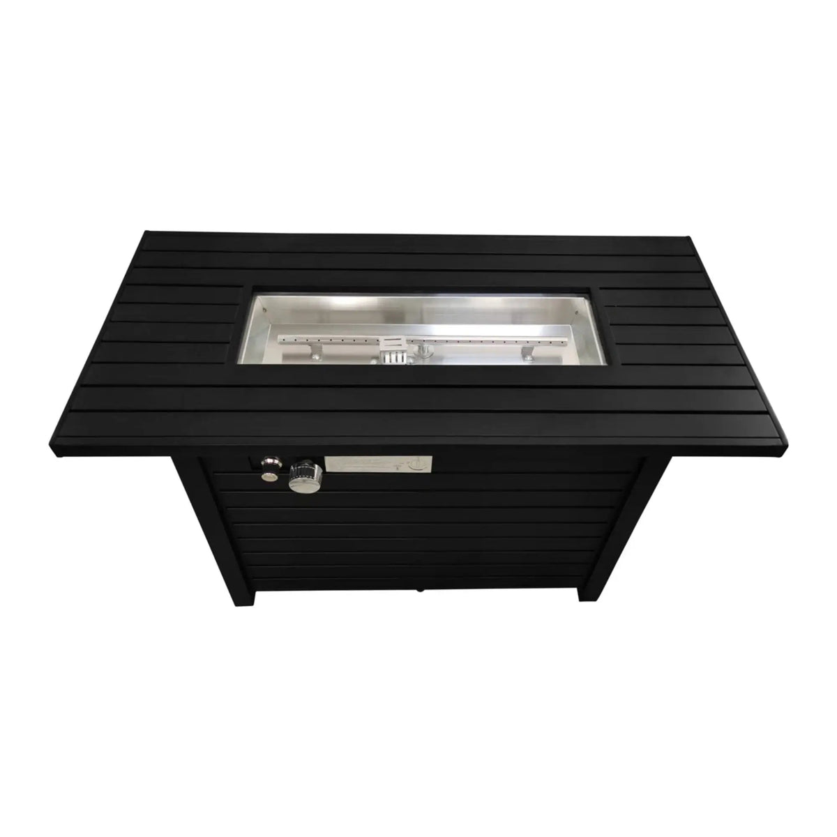 Rectangular Fire Pit Table | Propane Or Natural Gas | Adjustable Flame | Sturdy Exterior