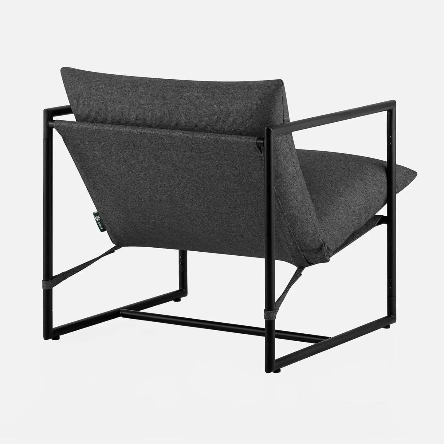 Aidan Sling Chair Dark Grey Metal Frame Shredded Foam from PriceLows™