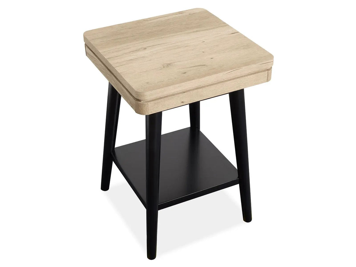 Fletcher Rectangular End Table | Driftwood Finish | Paper Veneer | Relaxed Modern Style