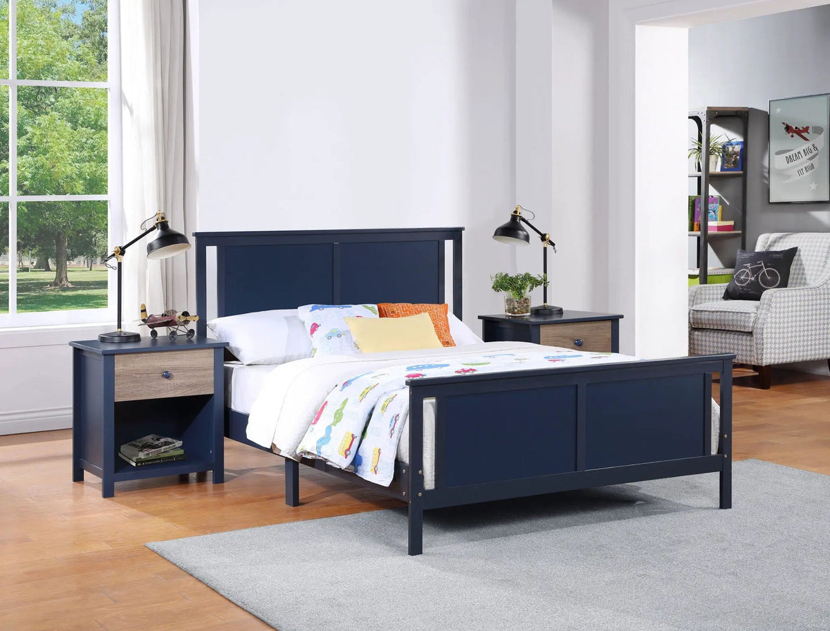 Connelly Twin Panel Bed | Split Panel Headboard | Reversible Back Panel | Traditional Heritage Design