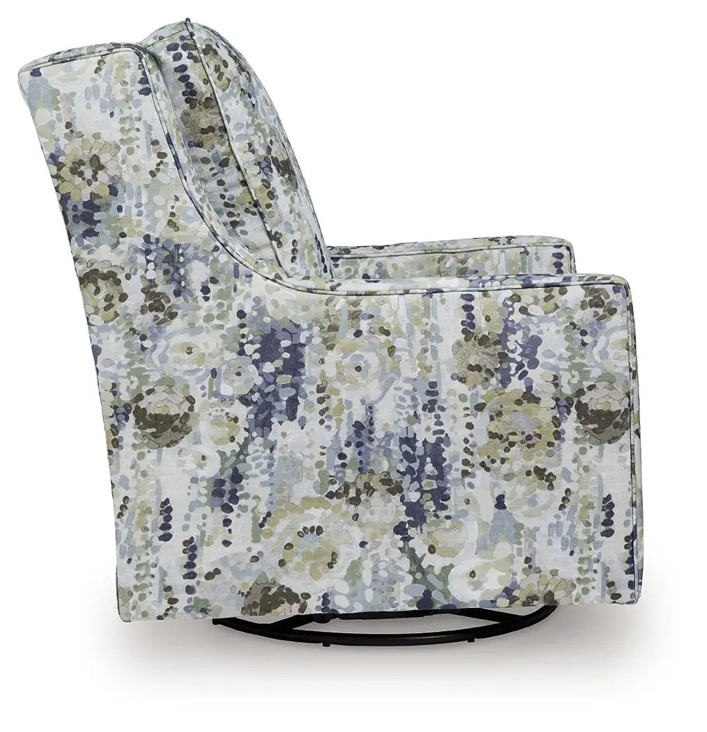 Dustinford Swivel Glider Accent Chair | 30 x 39 x 41 in | Living Room Furniture | Multi