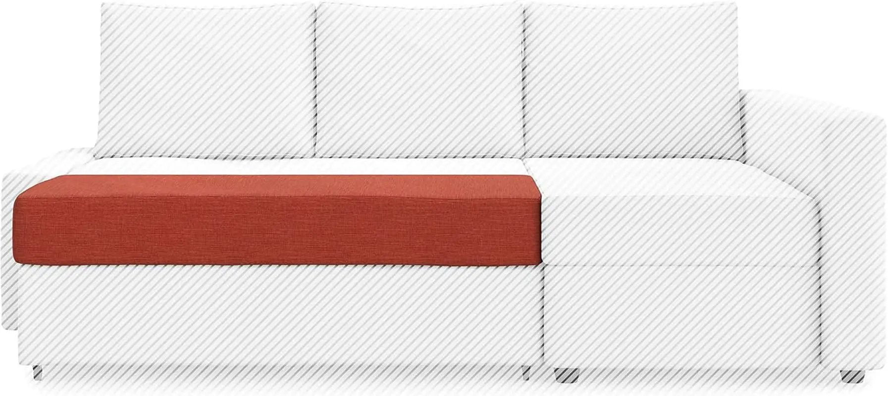 Friheten Slipcover For IKEA ChaiseCorner Orange Snug Fit from PriceLows™