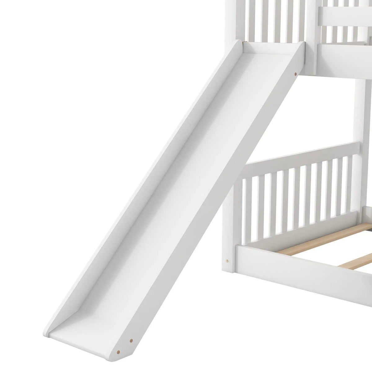 Bunk Bed | Convertible Slide And Ladder | Solid Pine Wood | Easy Access Design