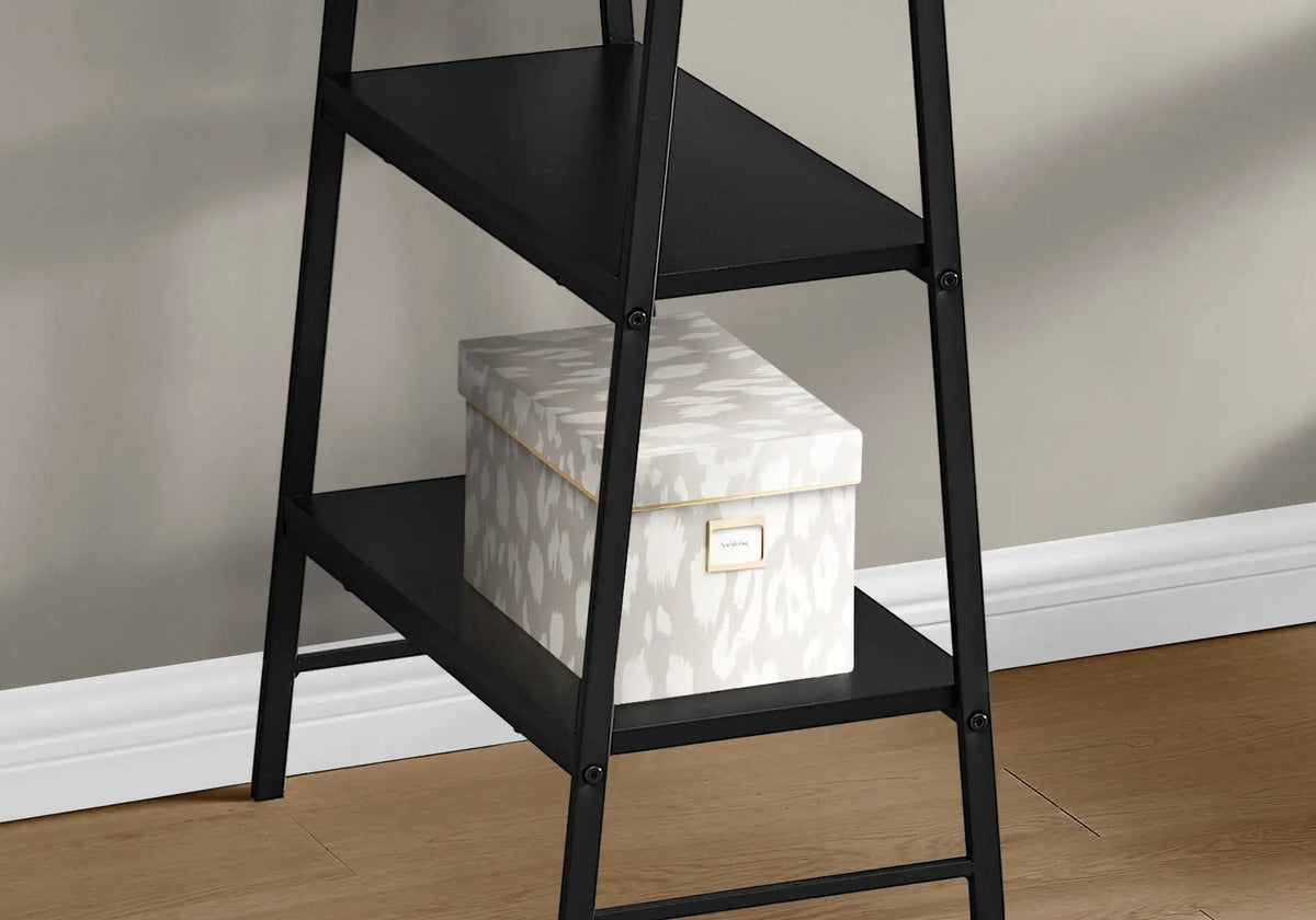 Industrial Computer Desk With Shelves | 47.25 Inch Width | 4 Open Shelves | Thick Desktop