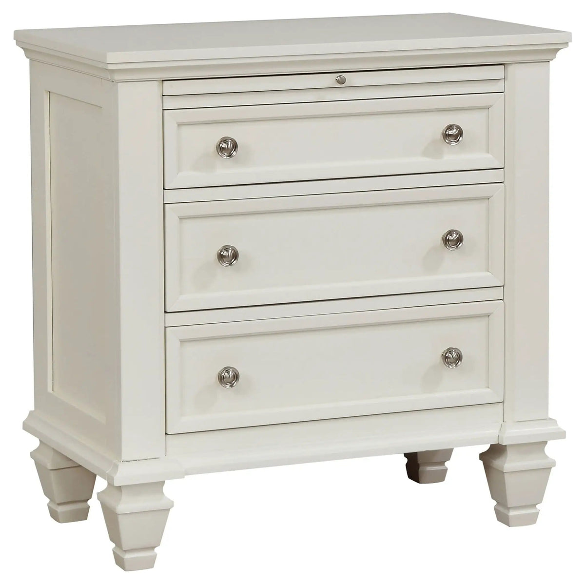 Sandy Beach 5-piece Queen Bedroom Set Cream | 5-Piece Set | Engineered Wood | White