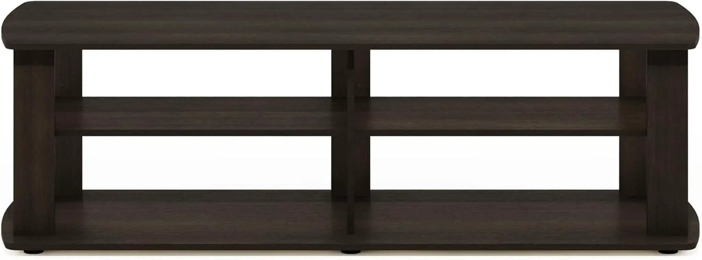 43.3 Inch Wide Dark Brown Entertainment Center TV Stand from PriceLows™