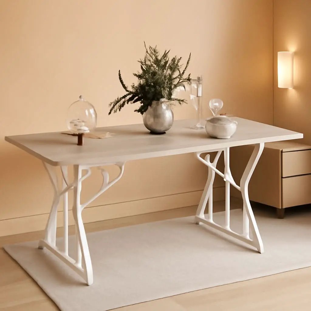 63 Inch Expandable Dining Table Distressed Gray Farmhouse from PriceLows™