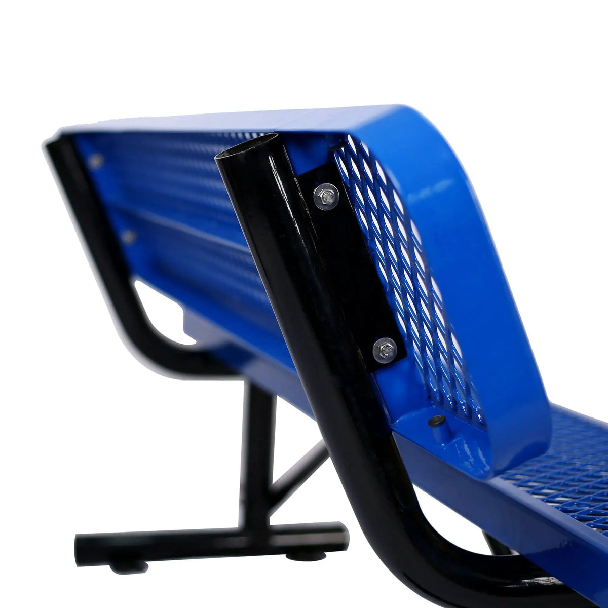 6' Outdoor Steel Bench With Backrest | 5 Pieces | Steel | Outdoor Living