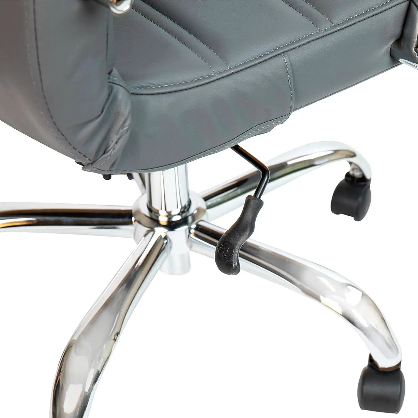 Gray LeatherSoft Office Chair With Swivel Adjustable Height from PriceLows™