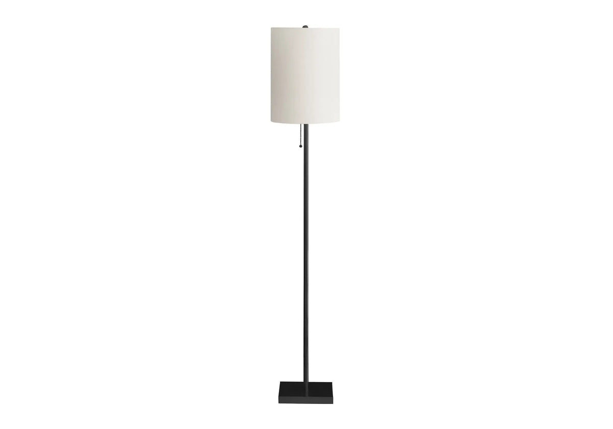 Brass Metal Floor Lamp | 62 Inch Height | Pull Chain Switch | Contemporary Style